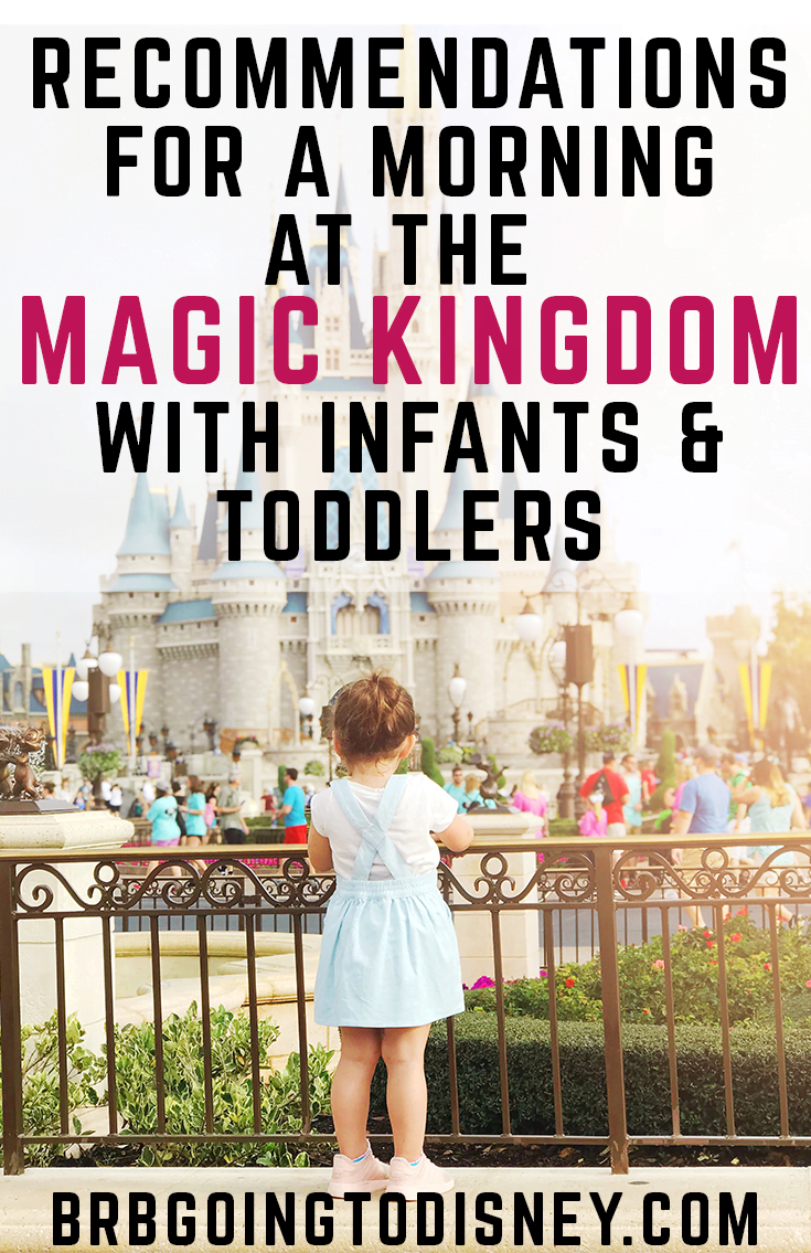 magic kingdom with a baby toddler
