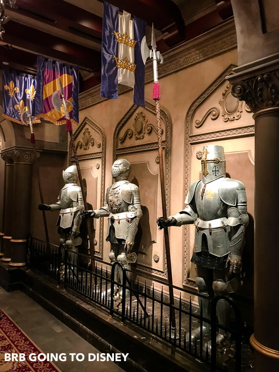 knights armor at be our guest in magic kingdom