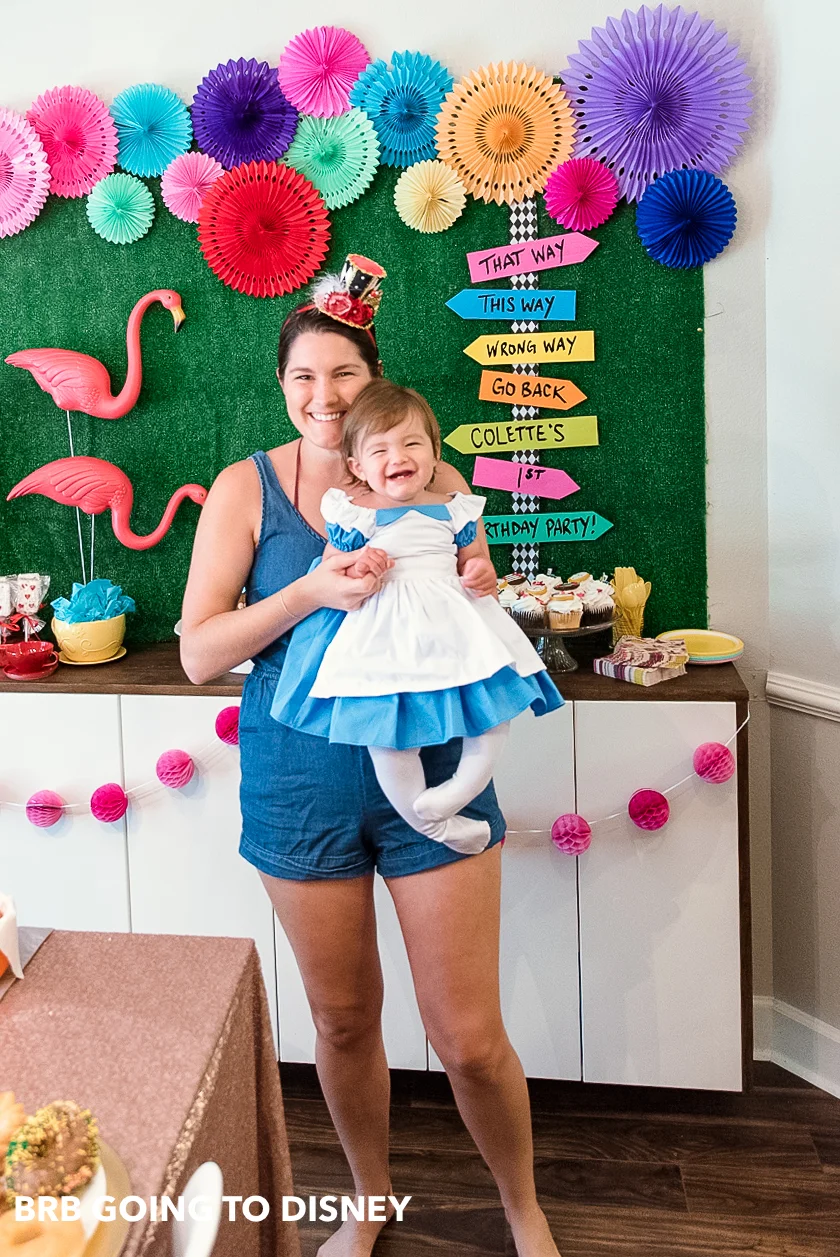 Alice in wonderland birthday party dress