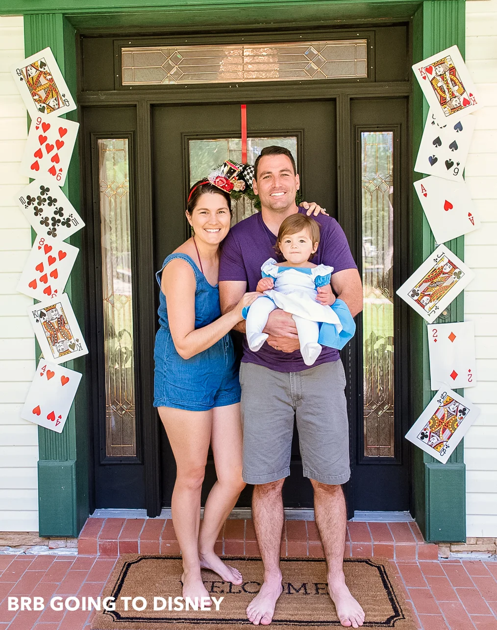 Alice in wonderland party front door decor